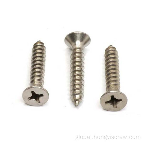 Cross Self Tapping Screws Zinc Plating Countersunk Flat Head Self Tapping Screws Factory